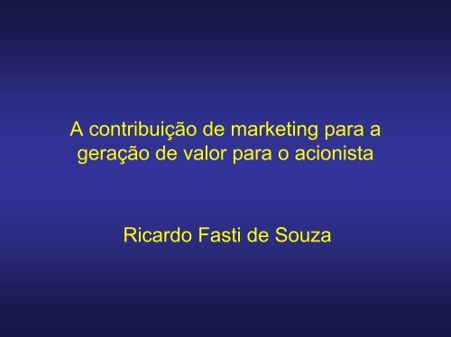 Ricardo Fasti, FGV-EAESP