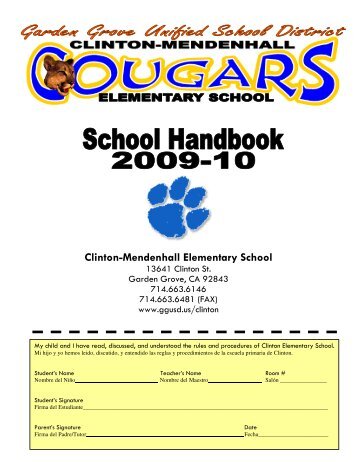 Clinton-Mendenhall Elementary School - Garden Grove Unified ...