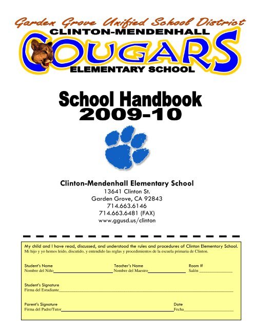 Clinton-Mendenhall Elementary School - Garden Grove Unified ...