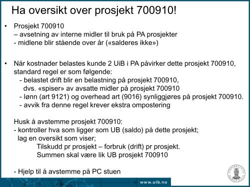 1. Krav til dokumentasjon