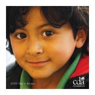 2009 Year in Review - CDA Foundation