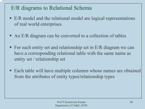 Relational Model Introduction - E-Courses