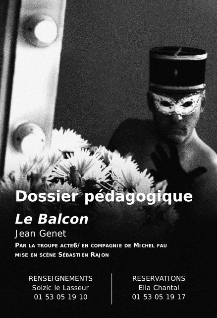 le dossier pédagogique du Balcon