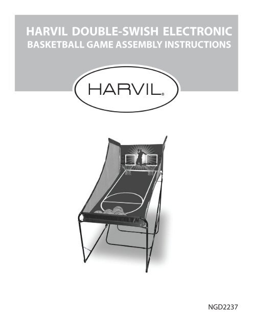 harvil double-swish electronic basketball game assembly instructions