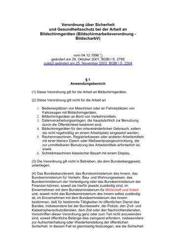 Bildschirmarbeitsverordnung - Sichere Kita