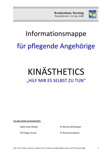 Information fuer pflegende Angehoerige.pdf - Kreuzschwestern ...