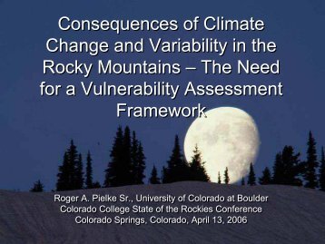 PPT-61 - Climate Science: Roger Pielke Sr.