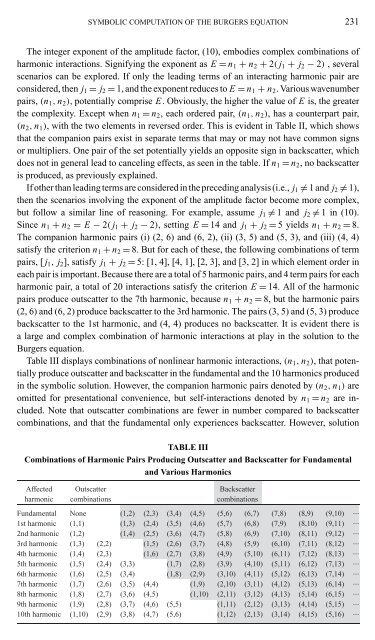 A Preliminary Study of the Burgers Equation with Symbolic ...