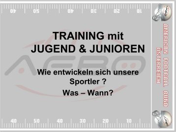 Training mit Jugend und Junioren