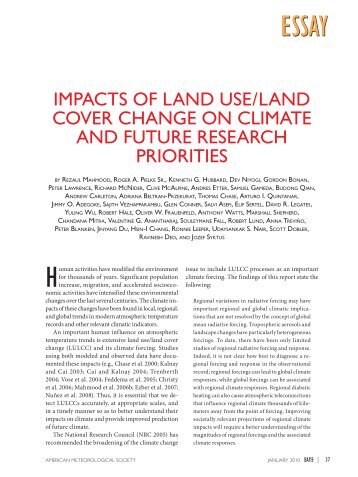 Impacts of land use land cover change on climate and future
