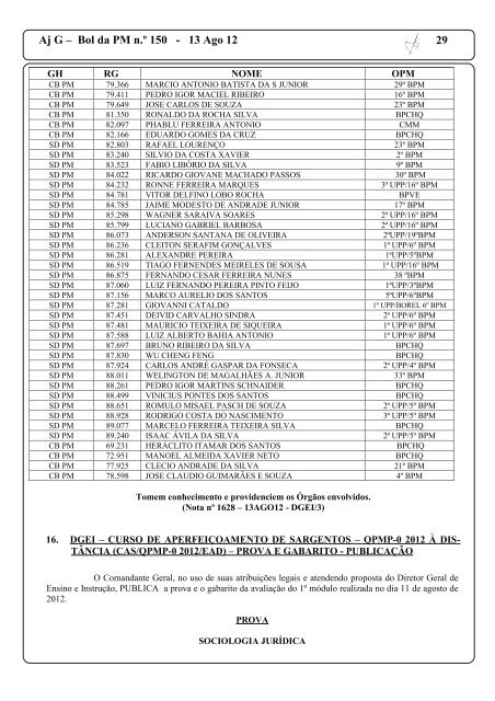 CAS/QPMP-0 2012/EAD - Prova e Gabarito