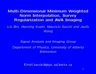 Multi-Dimensional Minimum Weighted Norm Interpolation, Survey ...