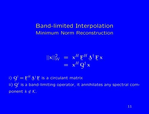 Multi-Dimensional Minimum Weighted Norm Interpolation, Survey ...
