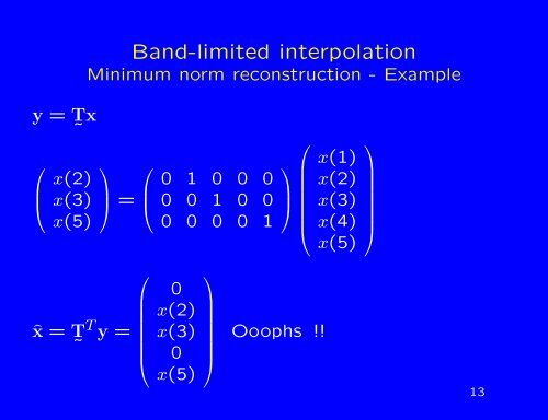 Multi-Dimensional Minimum Weighted Norm Interpolation, Survey ...