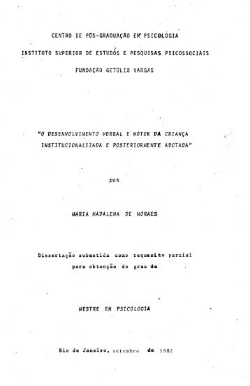 psicologia instituto superior de estudos e pesquisas psicossociais ...