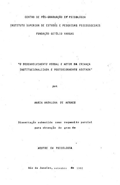 psicologia instituto superior de estudos e pesquisas psicossociais ...