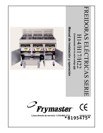 freidoras electricas - Frymaster