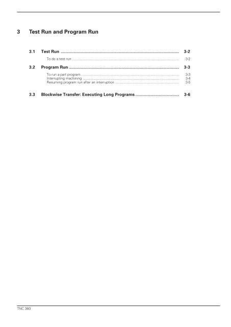 User's Manual TNC 360 (from 259 900-11) - heidenhain