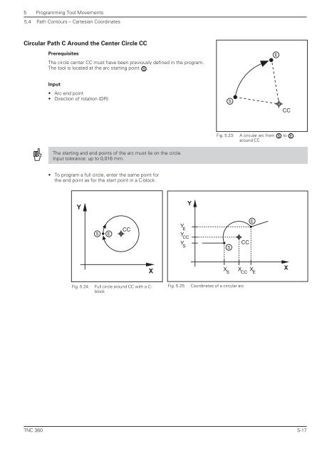 User's Manual TNC 360 (from 259 900-11) - heidenhain