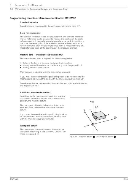 User's Manual TNC 360 (from 259 900-11) - heidenhain