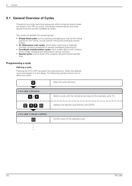 User's Manual TNC 360 (from 259 900-11) - heidenhain