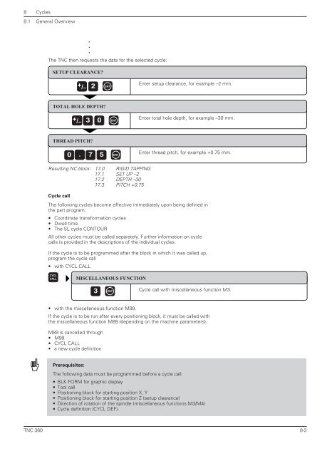 User's Manual TNC 360 (from 259 900-11) - heidenhain