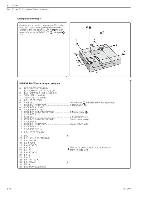 User's Manual TNC 360 (from 259 900-11) - heidenhain