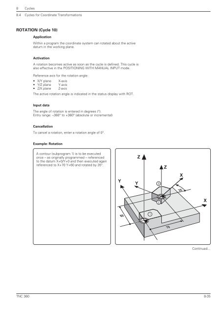 User's Manual TNC 360 (from 259 900-11) - heidenhain