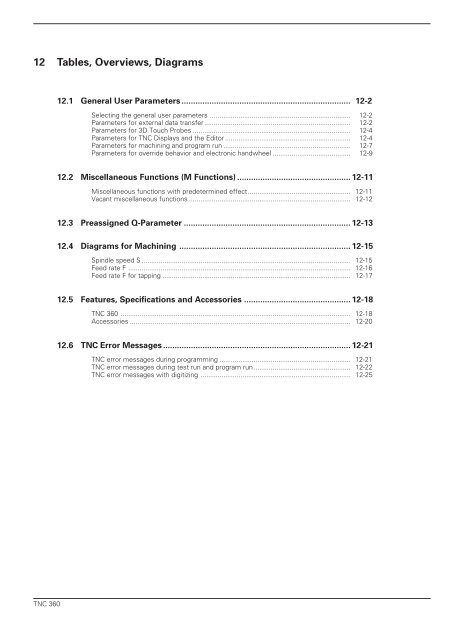 User's Manual TNC 360 (from 259 900-11) - heidenhain