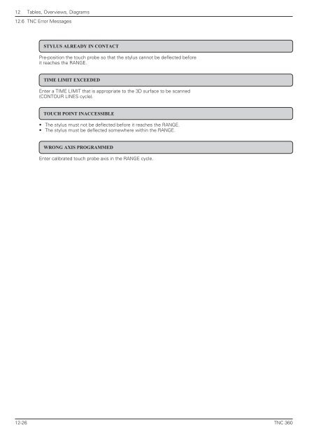 User's Manual TNC 360 (from 259 900-11) - heidenhain