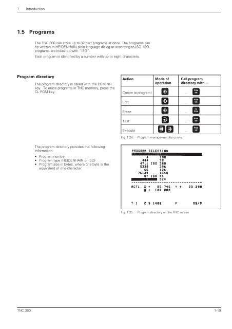 User's Manual TNC 360 (from 259 900-11) - heidenhain