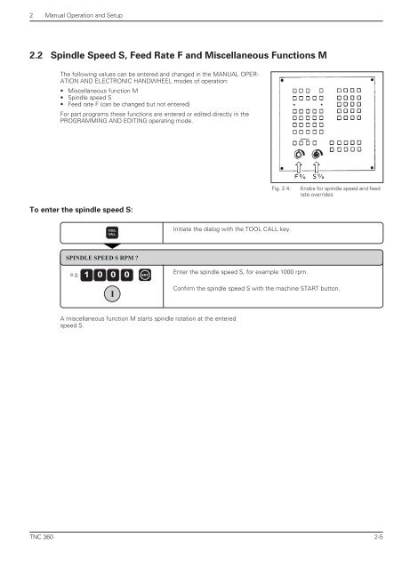 User's Manual TNC 360 (from 259 900-11) - heidenhain