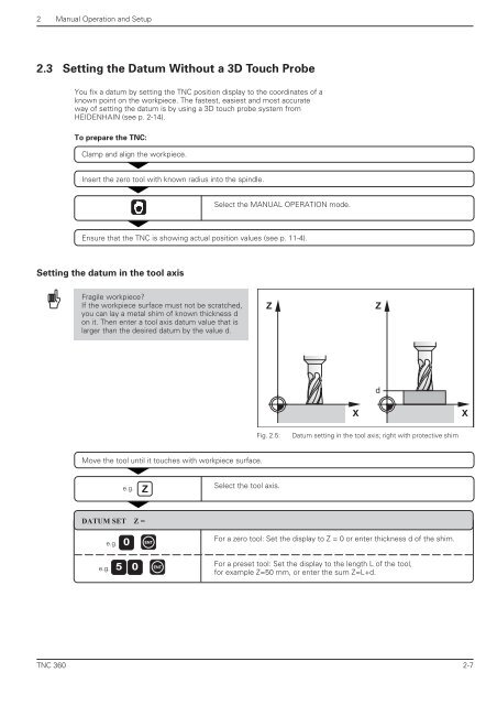 User's Manual TNC 360 (from 259 900-11) - heidenhain