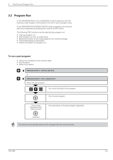 User's Manual TNC 360 (from 259 900-11) - heidenhain