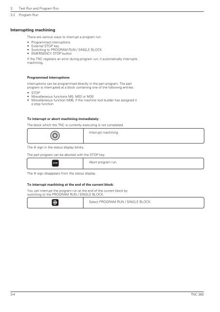 User's Manual TNC 360 (from 259 900-11) - heidenhain