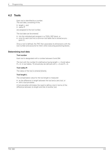 User's Manual TNC 360 (from 259 900-11) - heidenhain