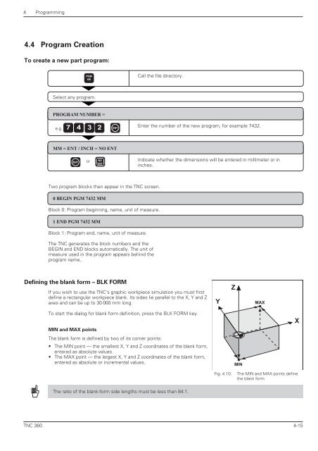 User's Manual TNC 360 (from 259 900-11) - heidenhain