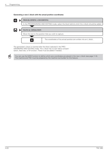 User's Manual TNC 360 (from 259 900-11) - heidenhain