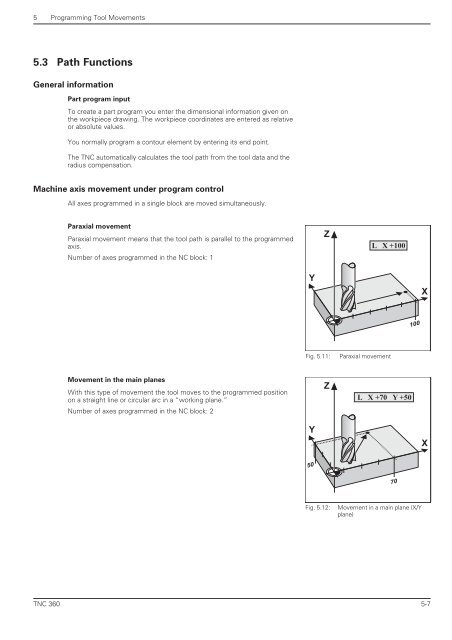 User's Manual TNC 360 (from 259 900-11) - heidenhain