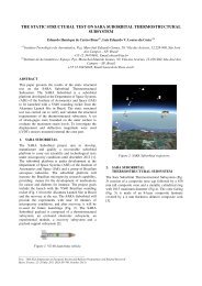 the static structural test on sara suborbital thermostructural ... - ESA