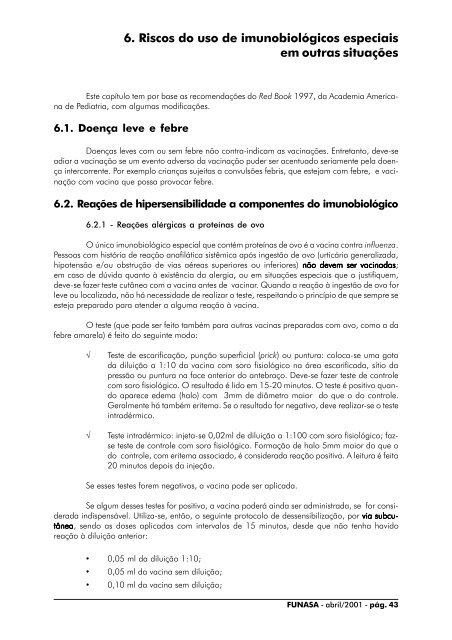 Manual dos Centro de Referência de Imunobiológicos Especiais