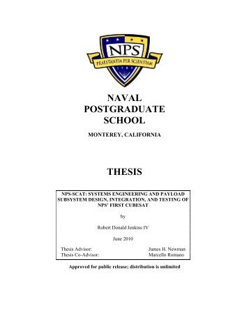 NPS-SCAT: SYSTEMS ENGINEERING AND PAYLOAD ...