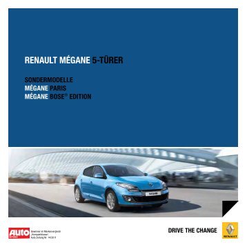 RENAULT MÉGANE 5-TÜRER - Renault Preislisten