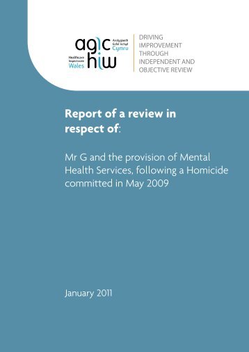 Report of a review in respect of Mr G and the ... - Hundred Families