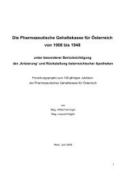 Die Pharmazeutische Gehaltskasse für Österreich von 1908 bis 1948