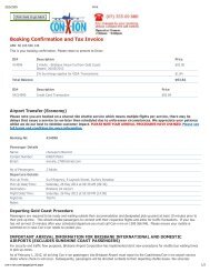 Booking Confirmation and Tax Invoice