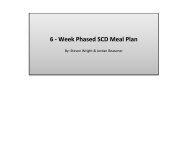 6 - Week Phased SCD Meal Plan - SCD Lifestyle