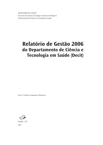 Relatório de Gestão 2006 - Unirondon