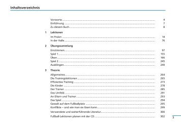 Inhaltsverzeichnis - sportfachbuch.de