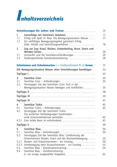 Schwimmarten - sportfachbuch.de